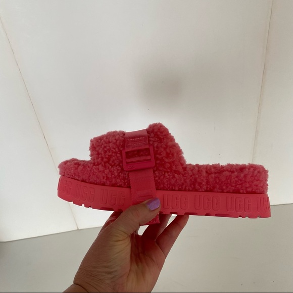 NWOB UGG Women's Fluffita Sheepskin Slipper Slide Sandals - Picture 5 of 11
